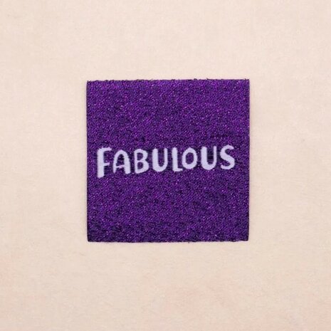 Fabulous glitter label Loop en Label