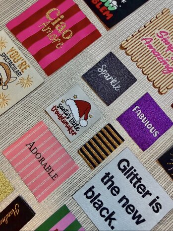 feest labels LoopenLabel - bij KicKenStoffen