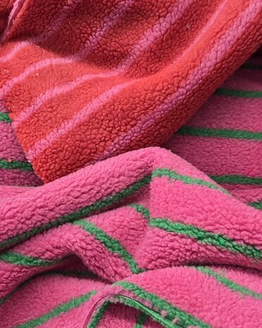 teddy jacquard stripes qjutie and the qjutest - kickenstoffen