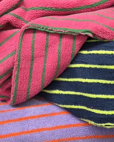 teddy jacquard stripes qjutie and the qjutest - kickenstoffen