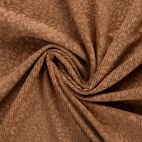 Stretch Rib Corduroy Schaduwprint Camel  KicKenStoffen Q22947-057