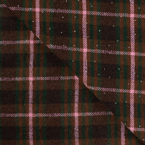 Dikke Flanel Ruiten met Zilveren Studs Q22923-560