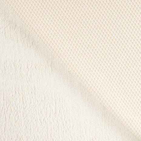 Double Face Boucl&eacute; Offwhite Ecru &ndash; Qjutie Kids k48165-510