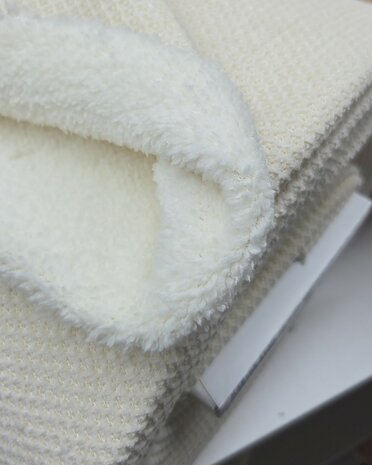 Double Face Boucl&eacute; Offwhite Ecru  Qjutie Kids  KicKenStoffen