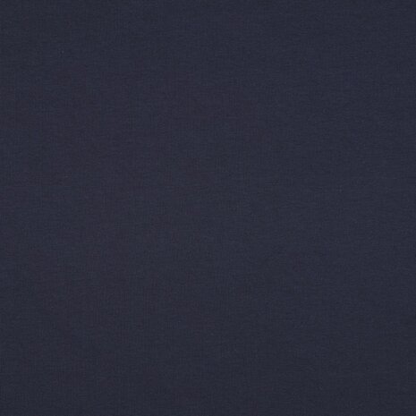 Biologische french terry donker blauw marine KicKenStoffen 09107.019