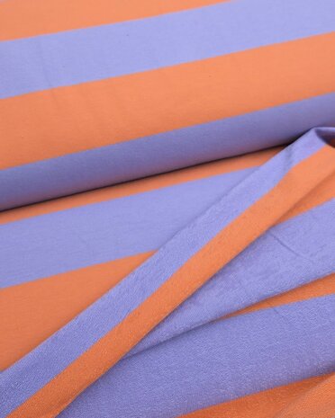 joggingstof met strepen - Engineered YD Stripe K47115-430 kickenstoffen