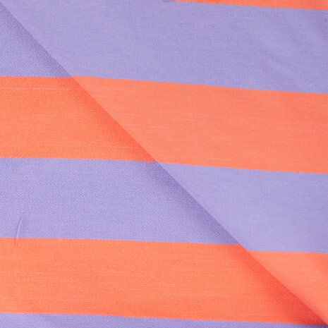 joggingstof met strepen - Engineered YD Stripe K47115-430 kickenstoffen