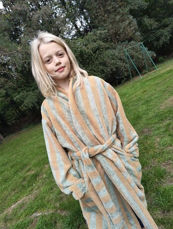 robin badjas van bamboe katoen fleece badstof - kickenstoffen -wisj