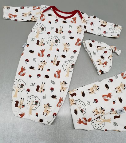 babyslaapzak pyjama met mutsje en cocoon herfst tricot @noeniesbaby