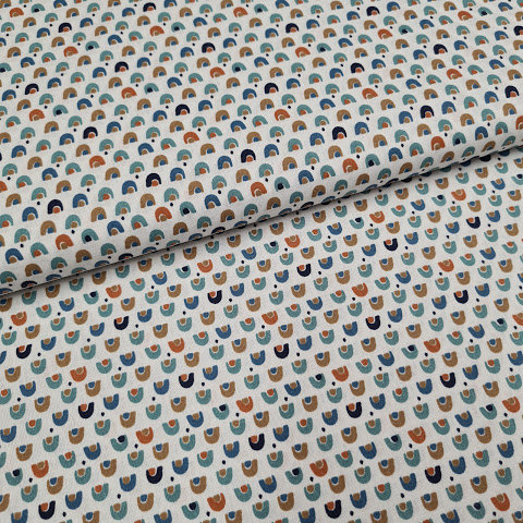 wit mint camel blauw regenboogjes.