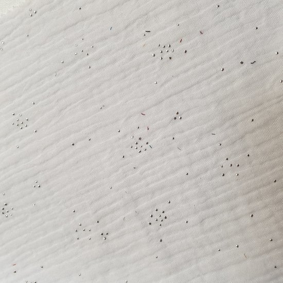 wit zilveren studs hydrofiel