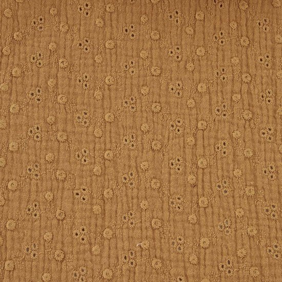 camel broderie met gaatjes hydrofiel