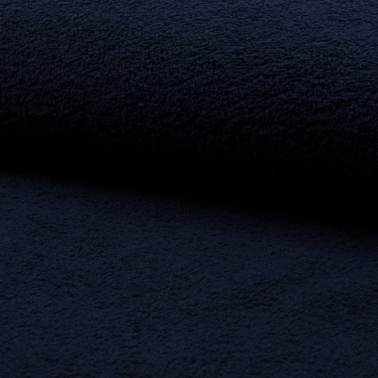 badstof marine blauw - donker blauw