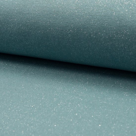 boordstof glitter dusty green