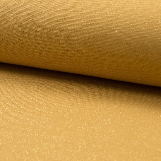 boordstof glitter oker
