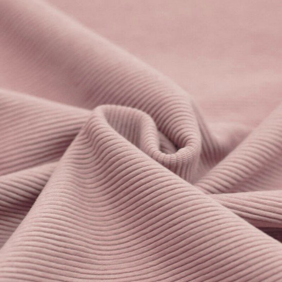 nude pink cotton rib jersey fabric