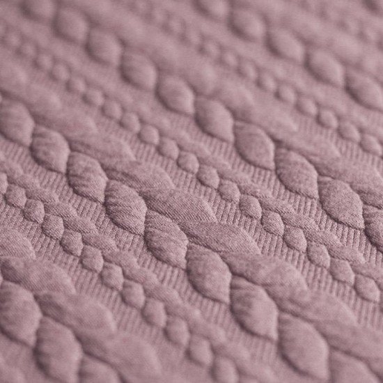 kabel gebreid oud roze