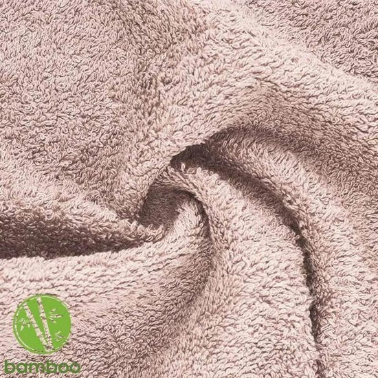 beige (kiezel) bamboe badstof