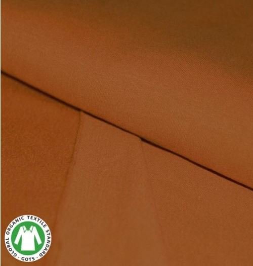 cognac french terry biologisch beebs uni.
