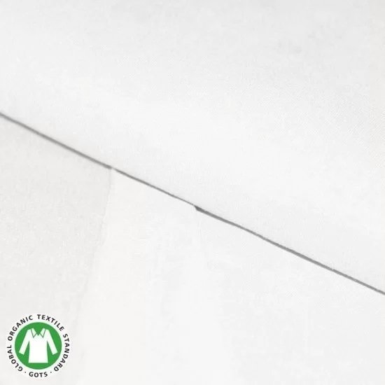 wit (ecru-off white) uni - biologische french terry