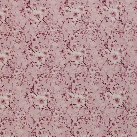 oud roze wit roze-terracotta winter bloem - digitaal tricot 