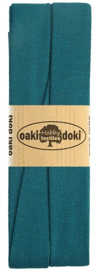oaki doki tricot de luxe 2cm bias taupe.