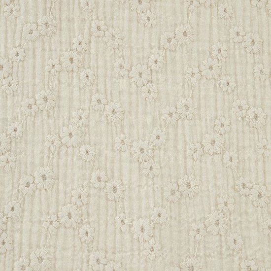 broderie hydrofiel dichte bloemen natural