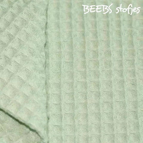 wafel BEEBS vintage pastel groen @kickenstoffen