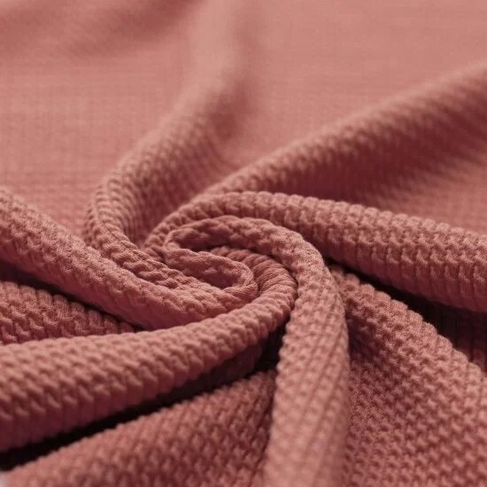 roze-terracotta katoenen mini kabel tricot