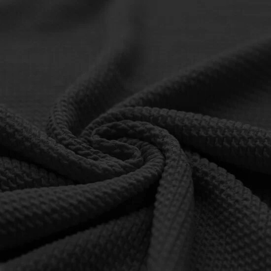 zwart katoenen mini kabel tricot