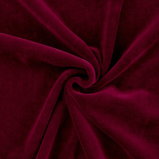 katoenen velvet bordeaux Nikky @kickenstoffen