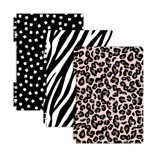 tabbladen dierenprint Design Tabs Spicy &amp; Pink @kickenstoffen