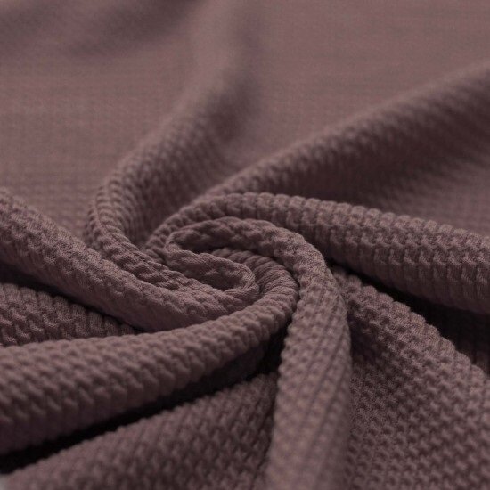 donker mauve katoenen mini kabel tricot @kickenstoffen