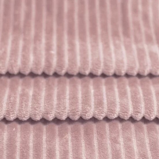 oud roze minky strepen fleece BEEBSfleece stofjes