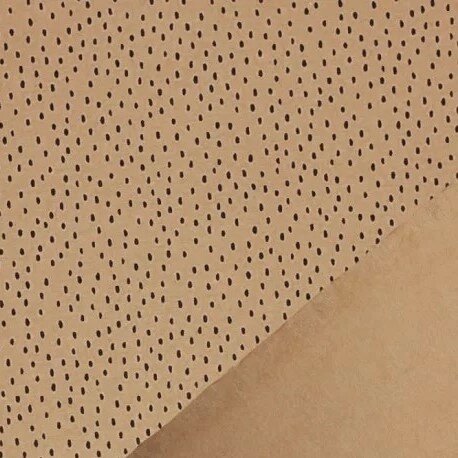BEEBS camel confetti stipjes - biologische french terry @kickenstoffen