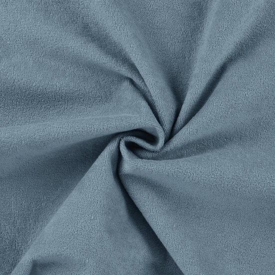 blauw matrasbeschermer badstof van KicKenStoffen
