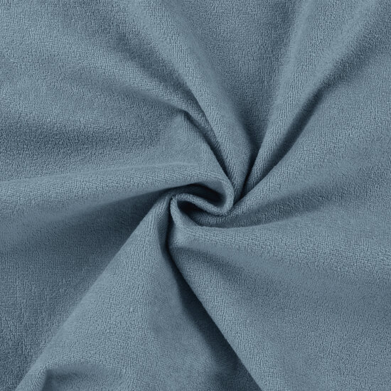 blauw matrasbeschermer badstof van KicKenStoffen
