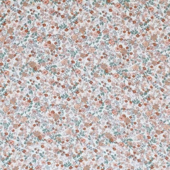 digitale hydofiel trendy bloemen cacao BEEBSstofjes van KicKenStoffen
