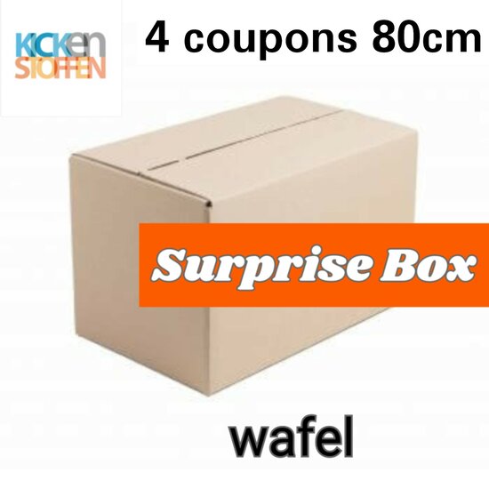 surprise box wafel 4 x 80cm @kickenstoffen