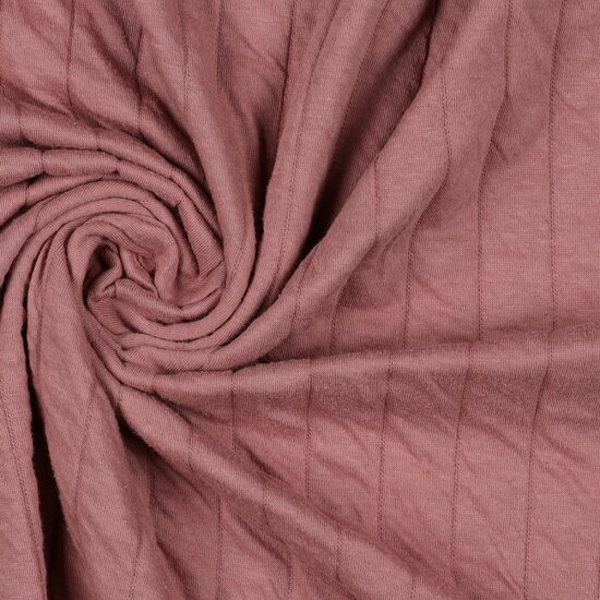 gevoerde tricot donker roze van KicKenStoffen