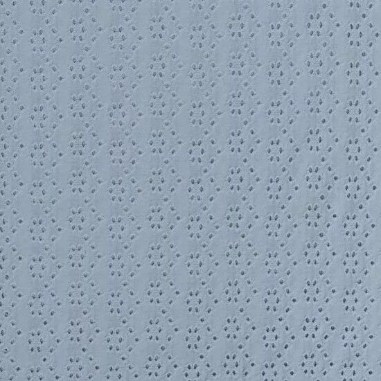  jeans blauw uni - broderie tricot KicKenStoffen