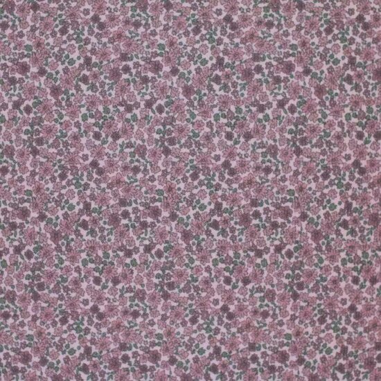 Lieve Kleine Bloemen roze digitaal fijne katoenen Baby rib tricot SOFT