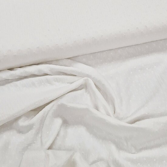 Jursie dobby hydrofiel off white KicKenStoffen