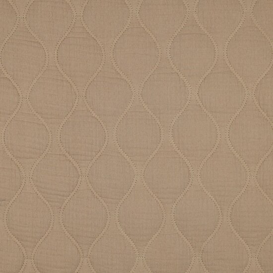 gevoerde hydrofiel - gestepte stof - beige kickenstoffen 05038.028