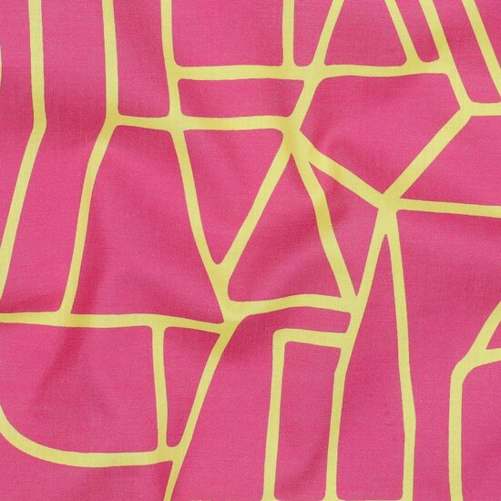 Fuchsia Fizz Town  - cotton voile - KicKenStoffen