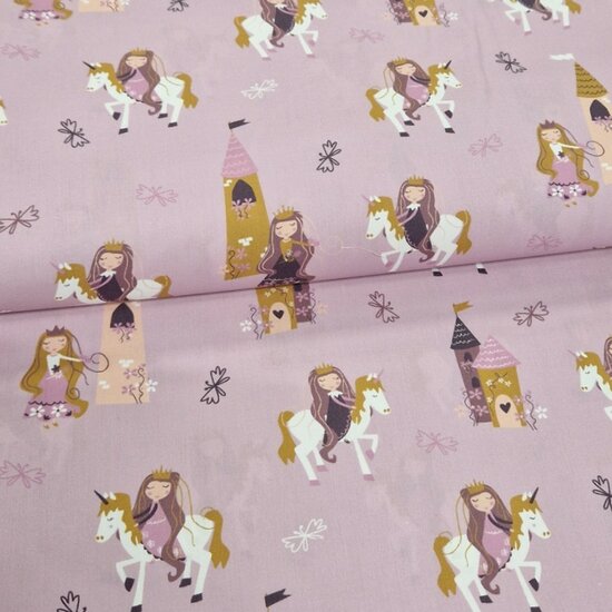 eenhoorn prinses katoentjes KicKenStoffen