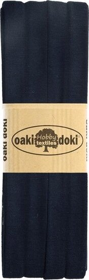Oaki-Doki-rekbaar-Biais-band-20mm-3m-kleur-009-donkerblauw