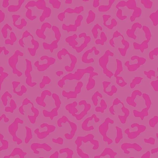 Jacquard Leopard Fuchsia  KicKenStoffen