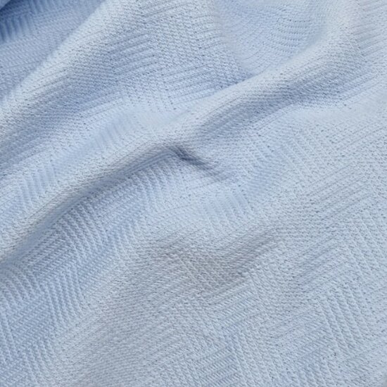 Cotton Jaquard Libbie blauw KicKenStoffen