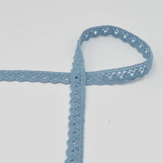 jeans blauw licht kloskant katoen 15mm @kickenstoffen fournituren